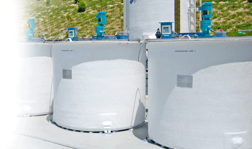 Level transmitters for pH neutralization tanks